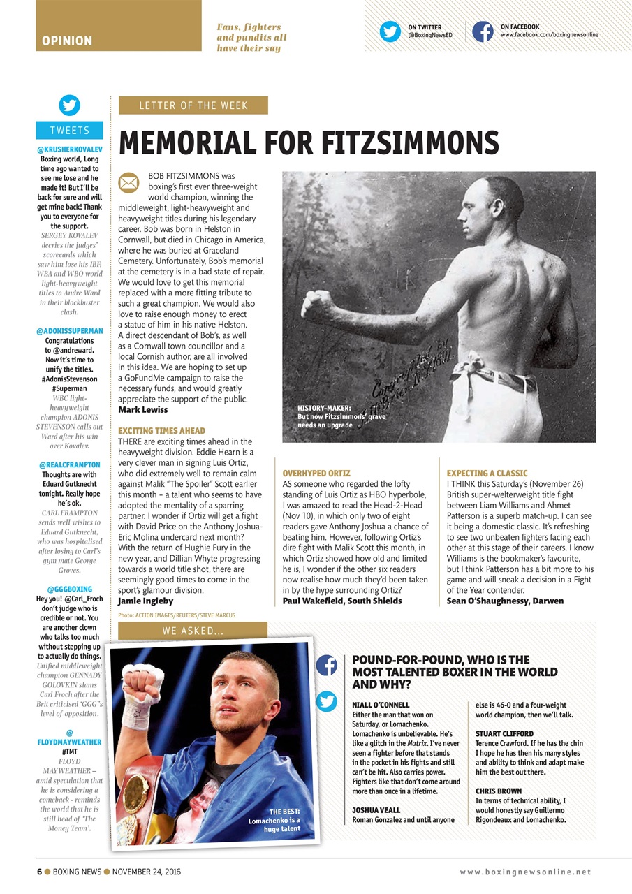 Boxing News Preview Pages