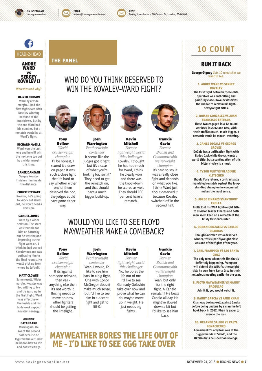 Boxing News Preview Pages