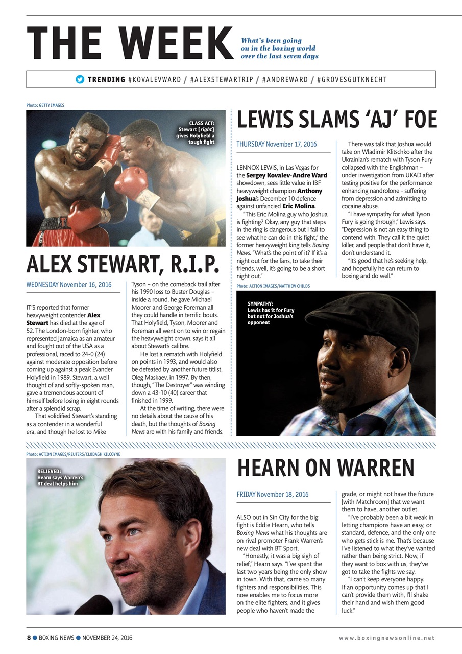 Boxing News Preview Pages
