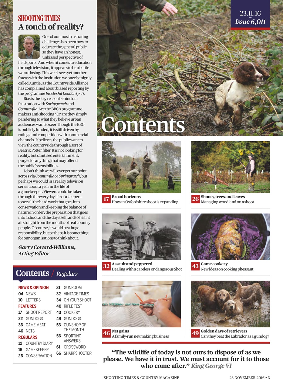 Shooting Times & Country Preview Pages