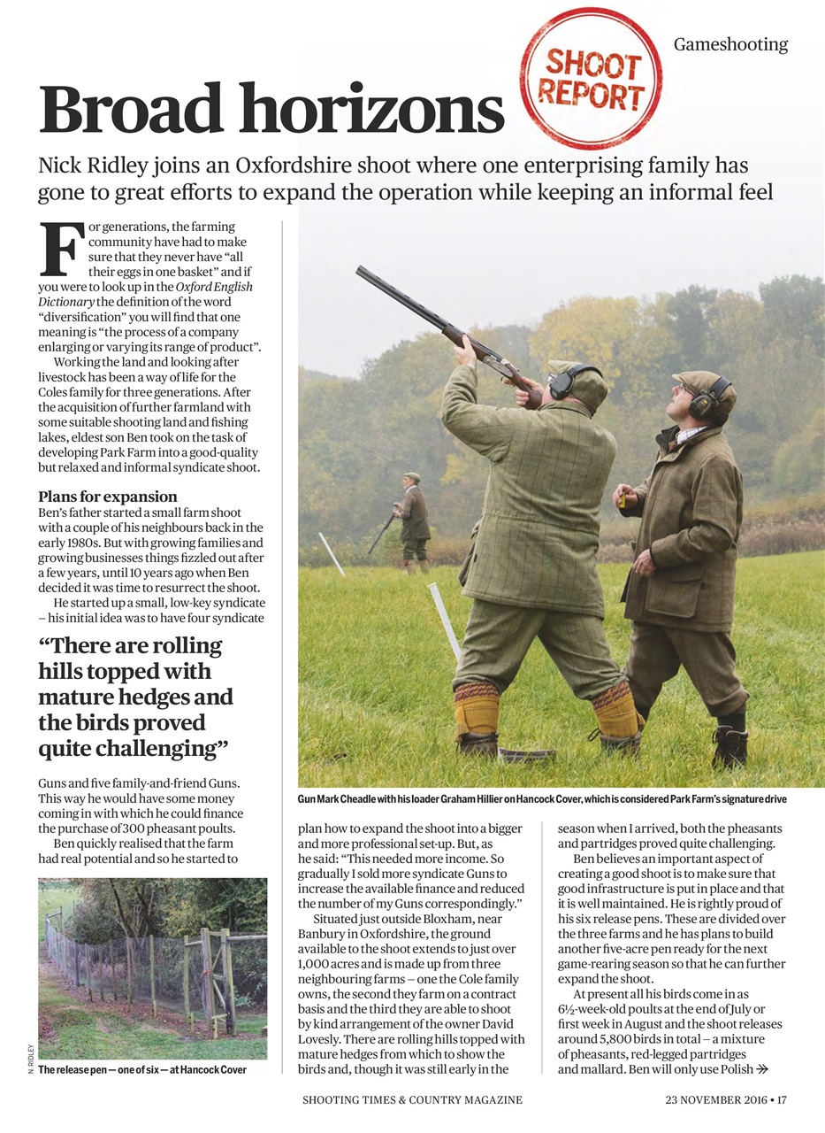 Shooting Times & Country Preview Pages