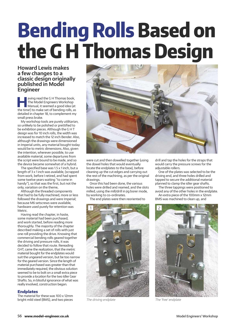 Model Engineer & Workshop Magazine Preview Pages