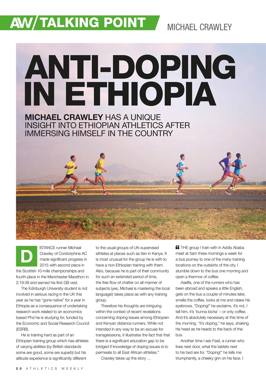 AW – Athletics Weekly Magazine Preview Pages