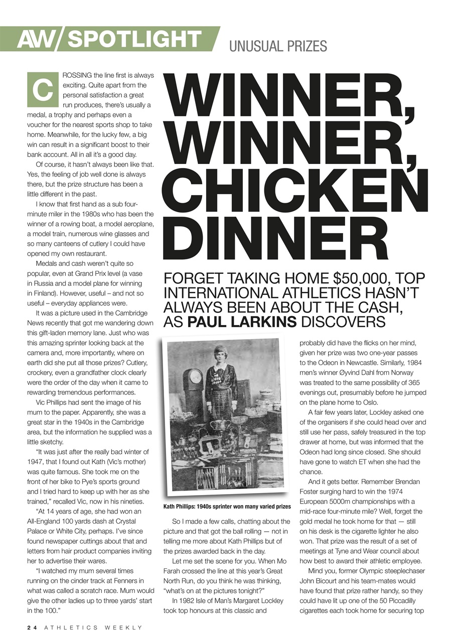 AW – Athletics Weekly Magazine Preview Pages