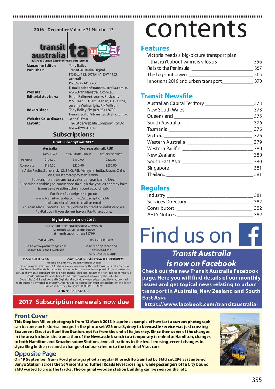 Transit Australia Preview Pages