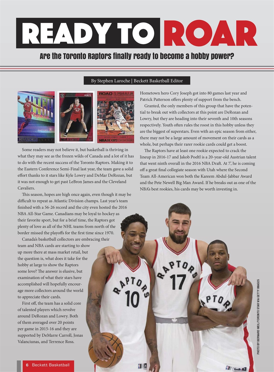 Beckett Basketball Magazine Preview Pages
