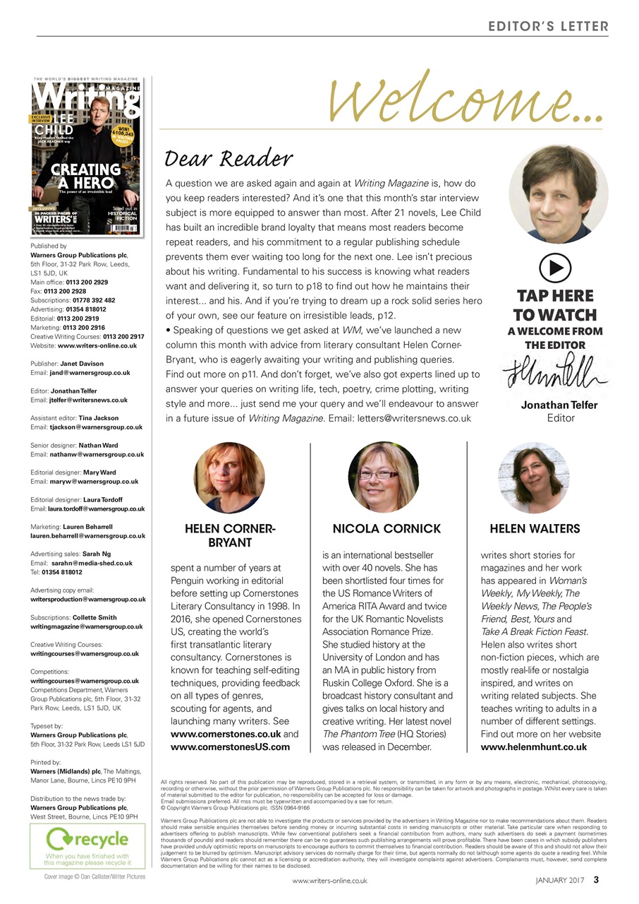 Writing Magazine Preview Pages