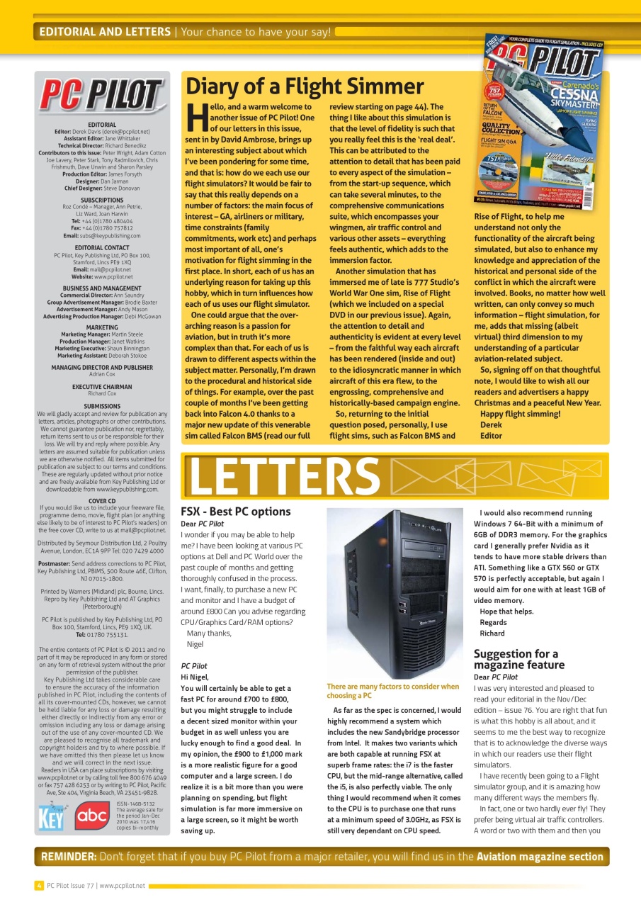 PC Pilot Preview Pages