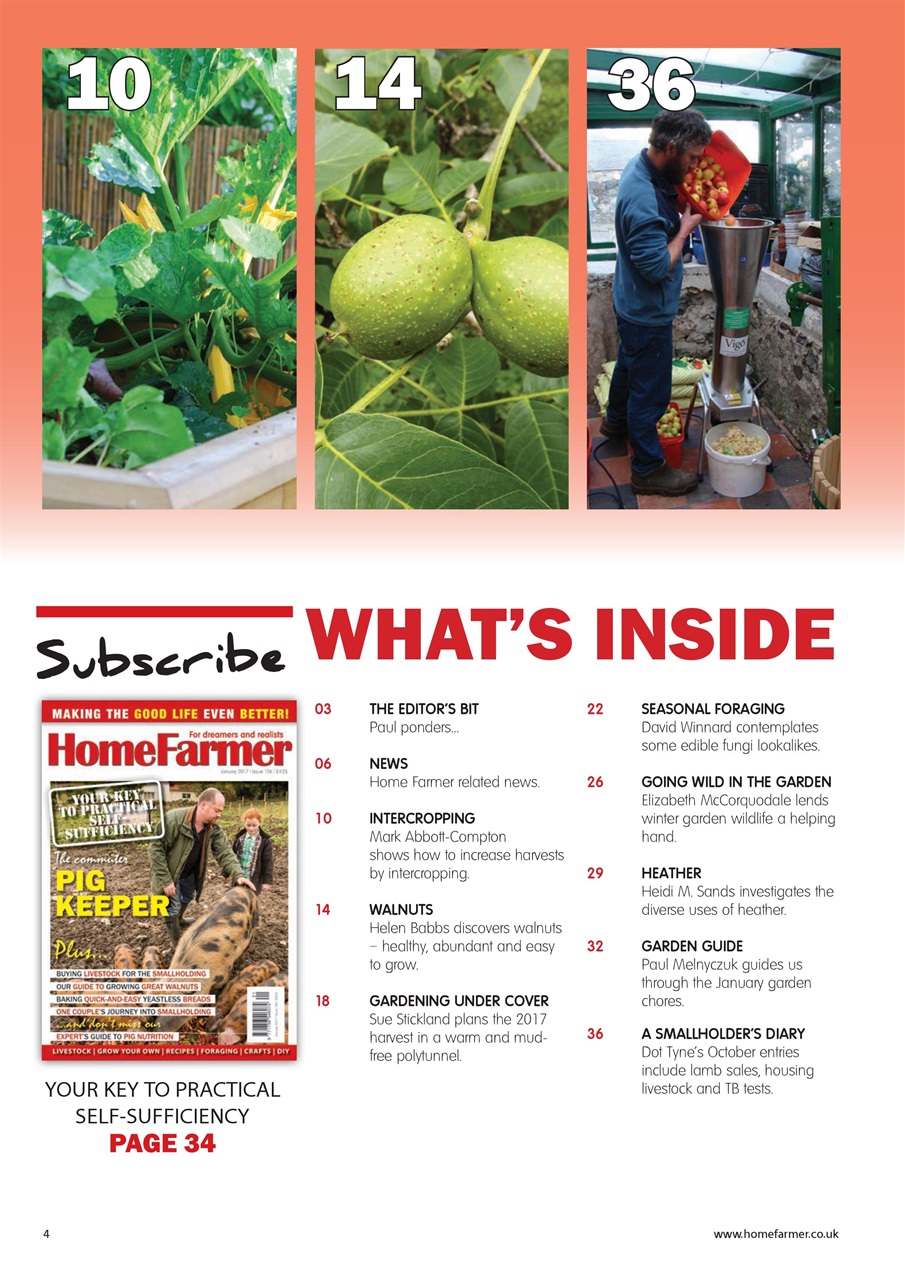 Home Farmer Magazine Preview Pages