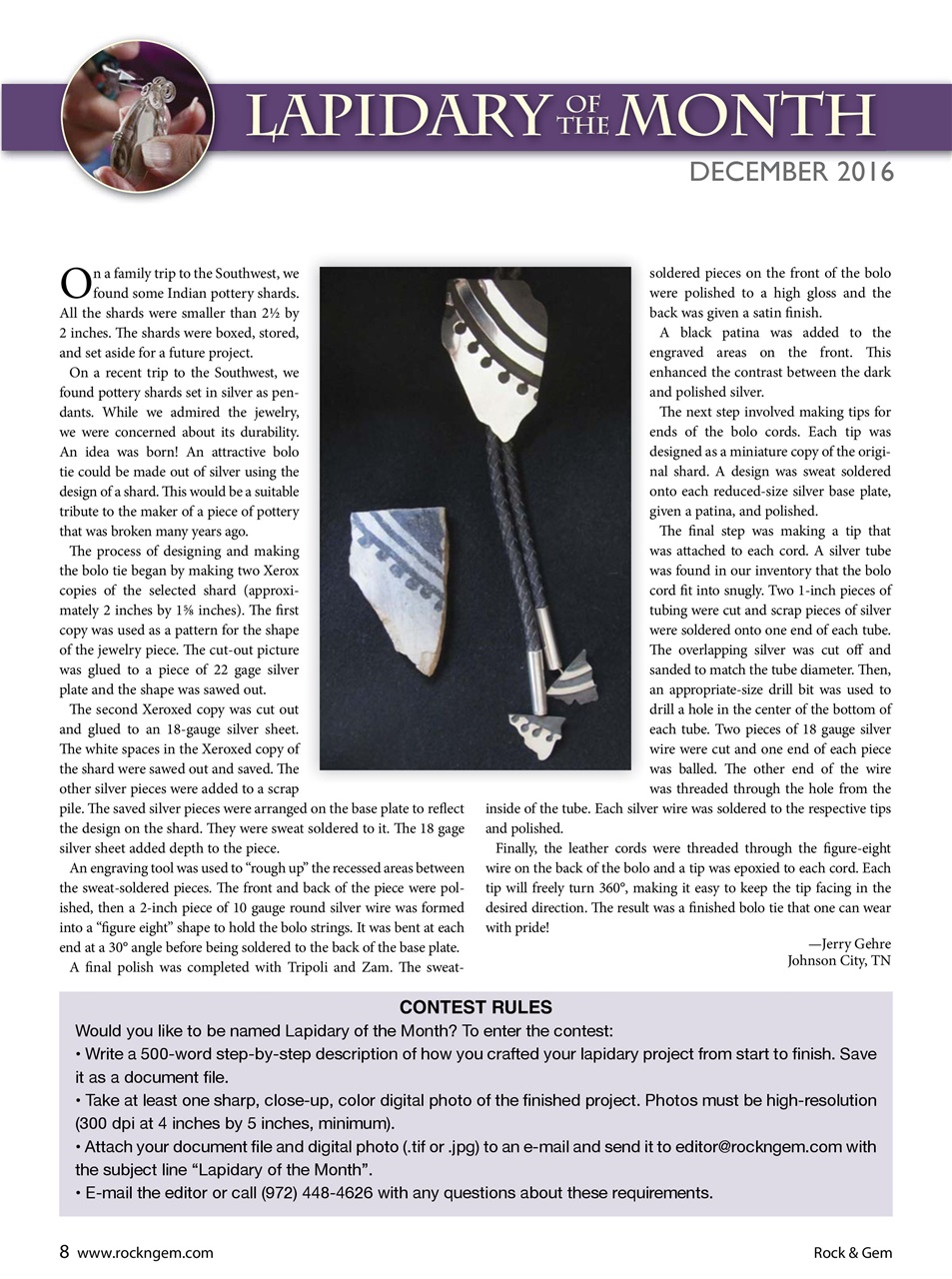 Rock&Gem Magazine Preview Pages