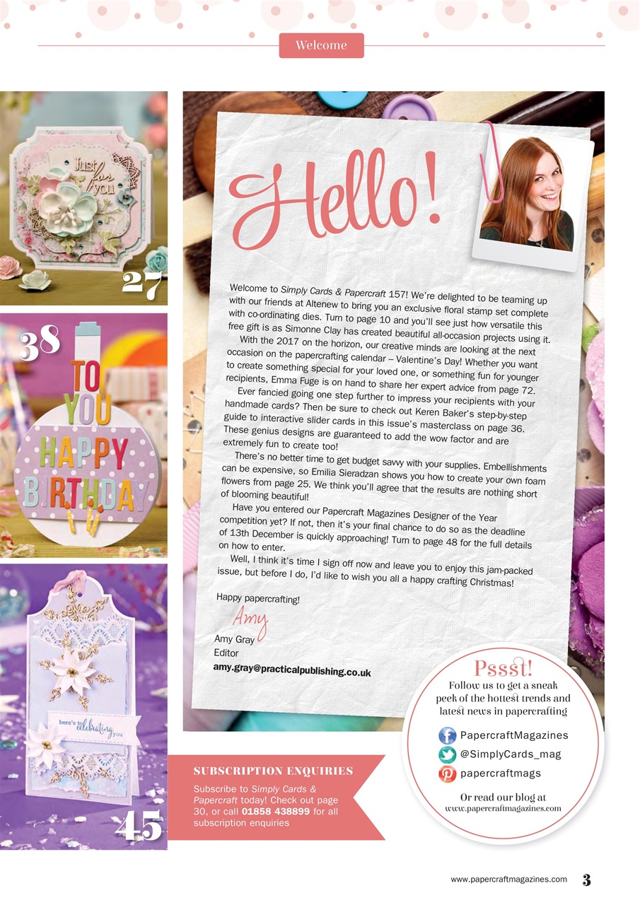 Simply Cards & Papercraft Preview Pages