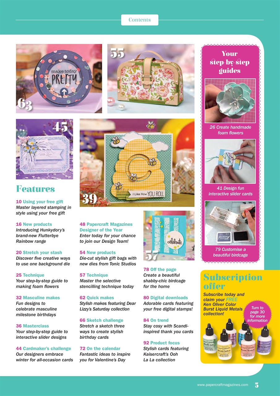 Simply Cards & Papercraft Preview Pages