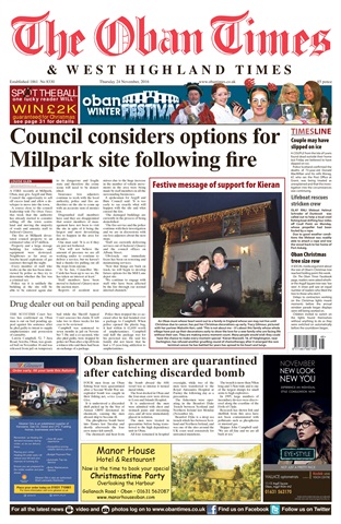 The Oban Times & Lochaber Times issue 24th November 2016