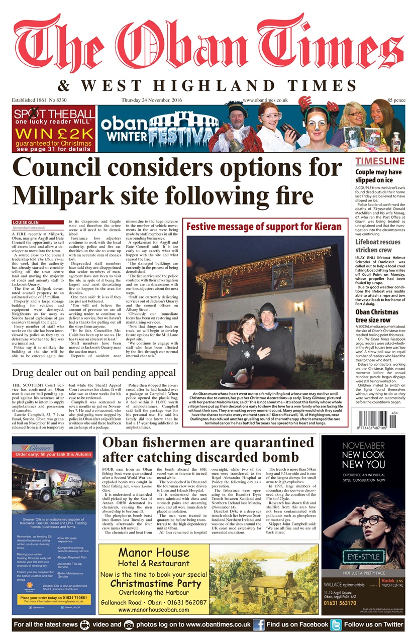 The Oban Times & Lochaber Times Preview Pages