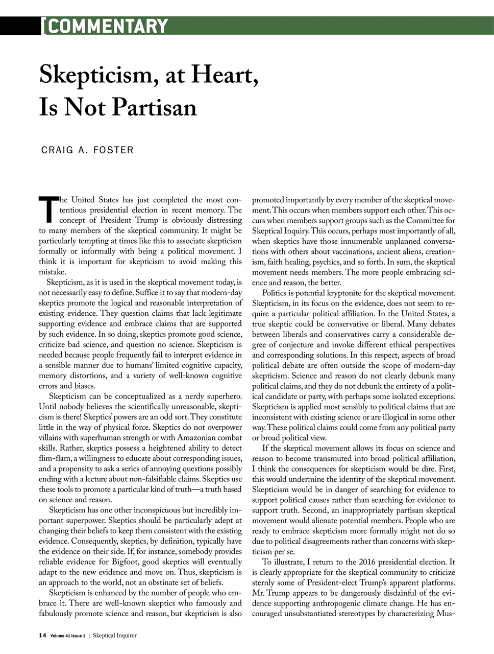 Skeptical Inquirer Preview Pages