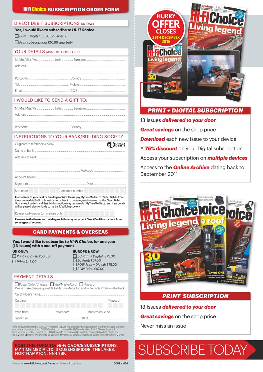 Hi-Fi Choice Preview Pages
