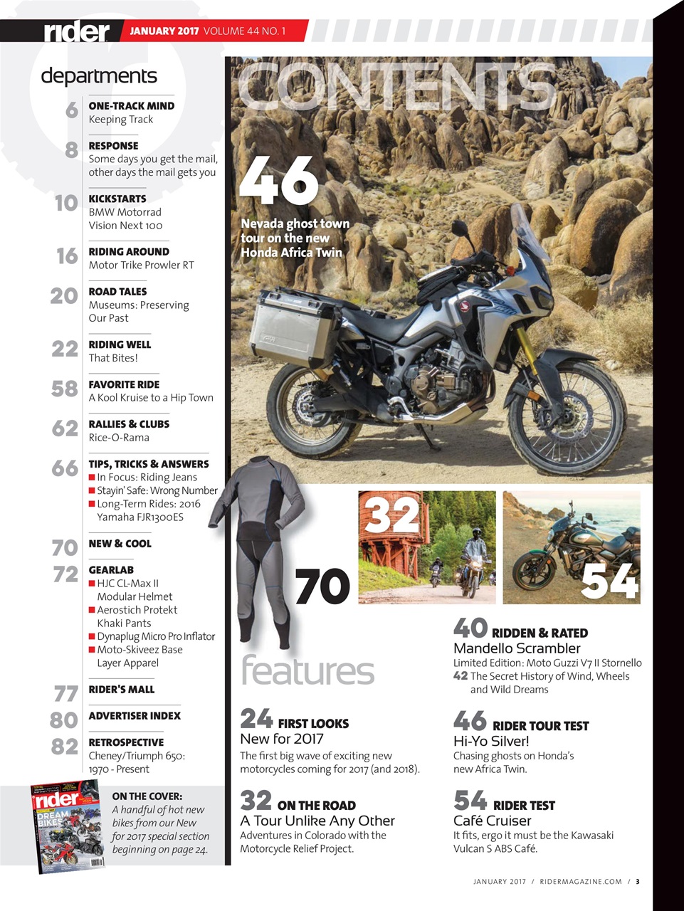 Rider Magazine Preview Pages