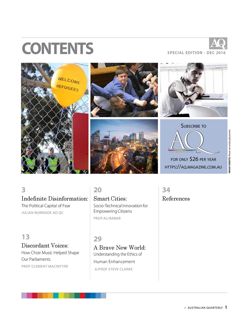 AQ: Australian Quarterly Preview Pages