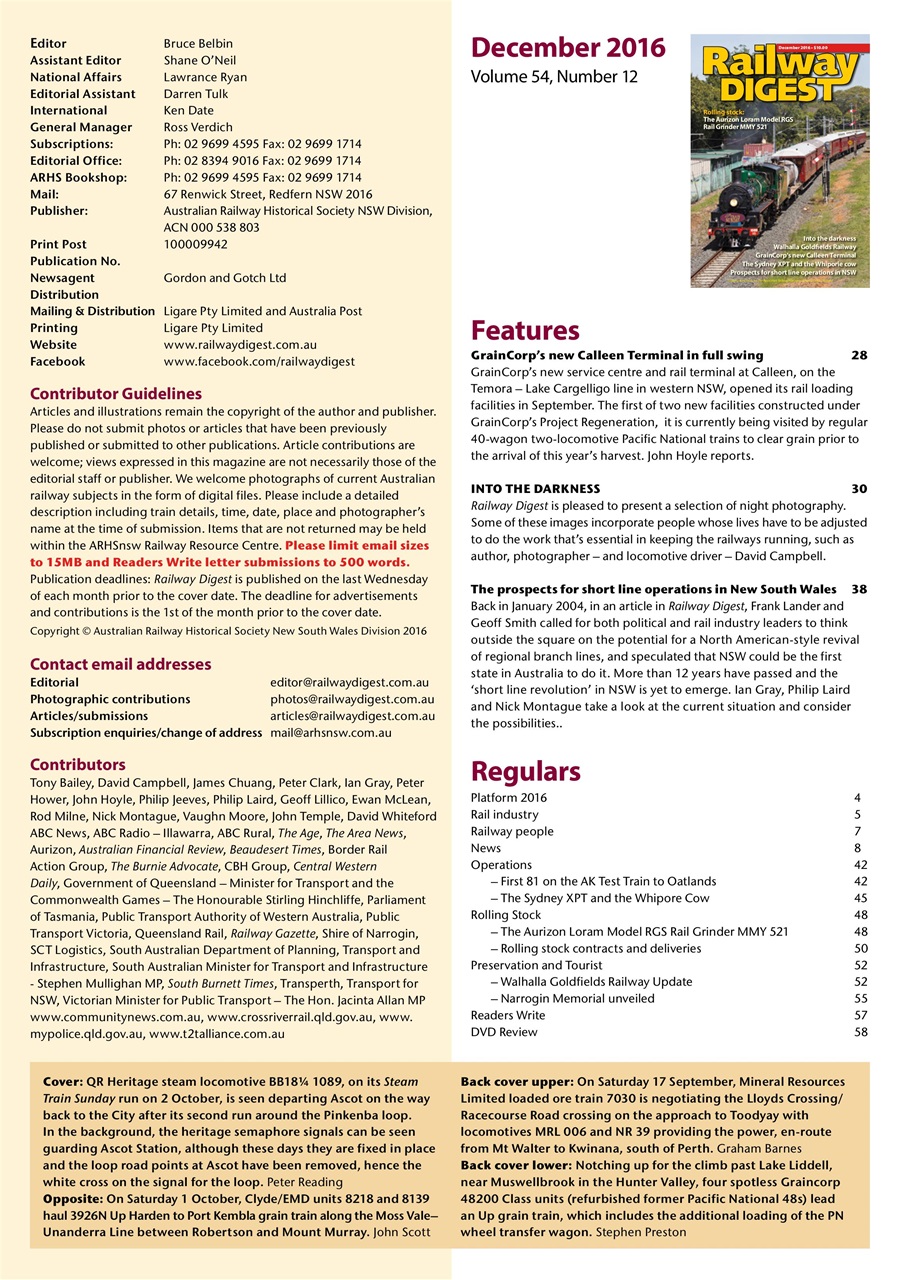 Railway Digest Preview Pages