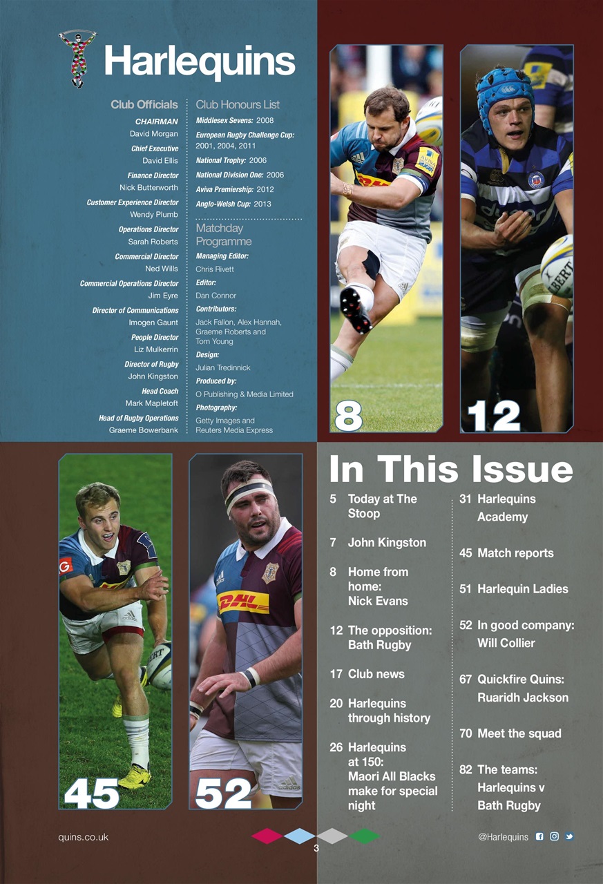 Harlequins Preview Pages