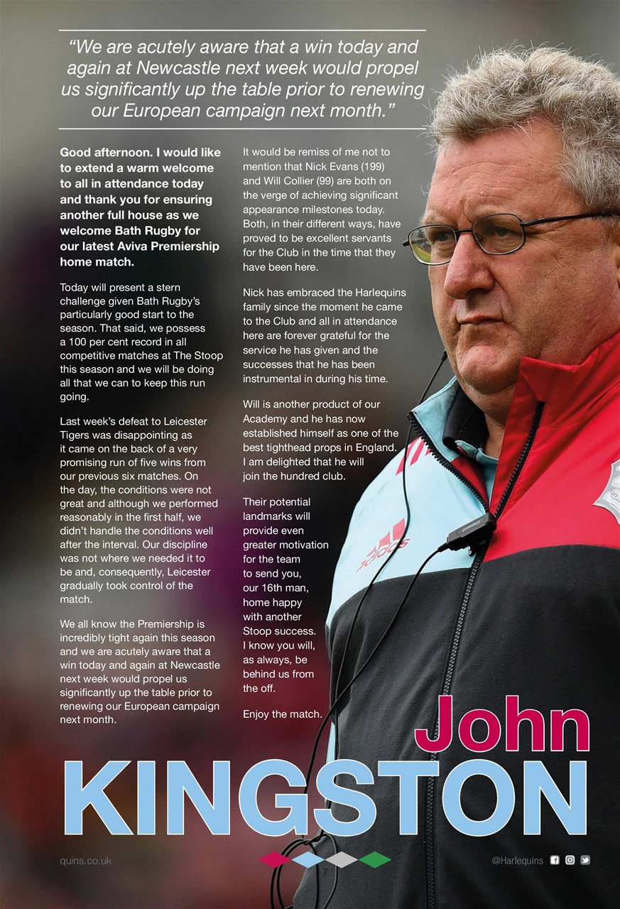 Harlequins Preview Pages