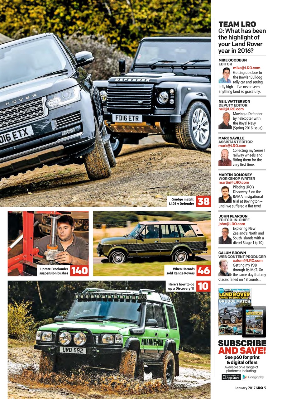 Land Rover Owner Preview Pages