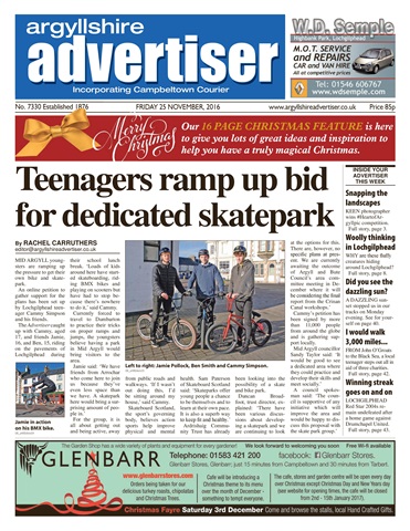 Argyllshire Advertiser issue 25 November 2016