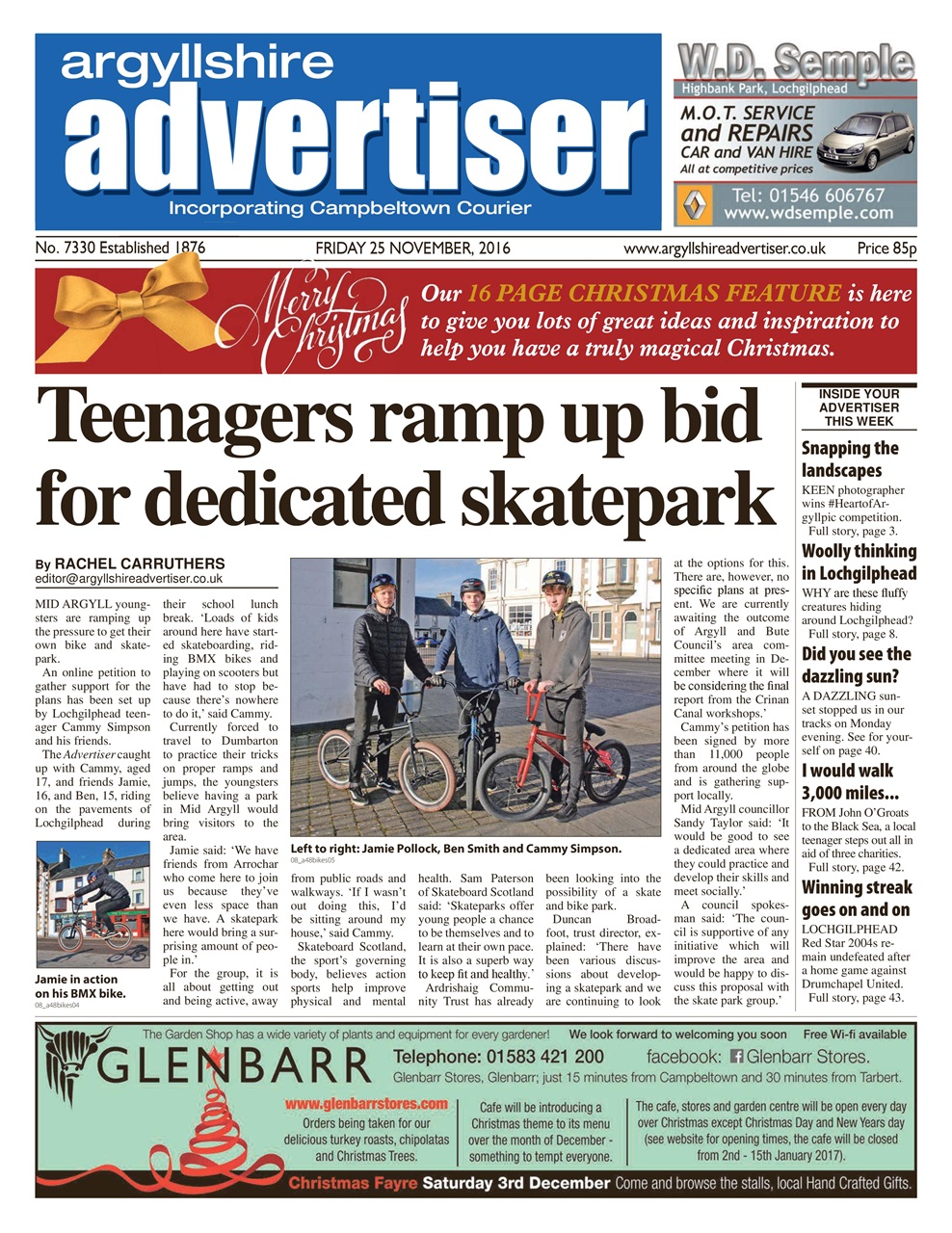 Argyllshire Advertiser Preview Pages
