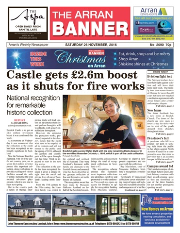 Arran Banner issue 26 November 2016