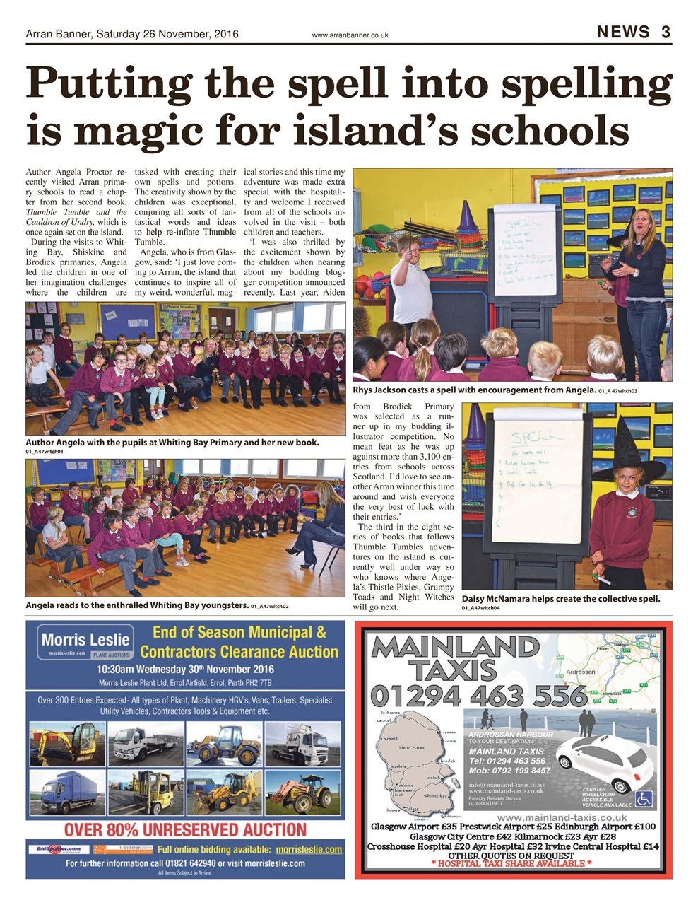 Arran Banner Preview Pages