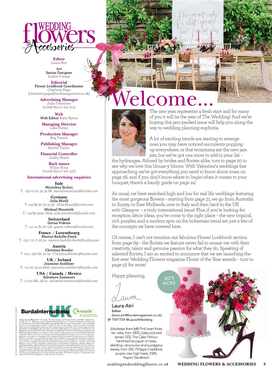 Wedding Flowers Magazine Preview Pages