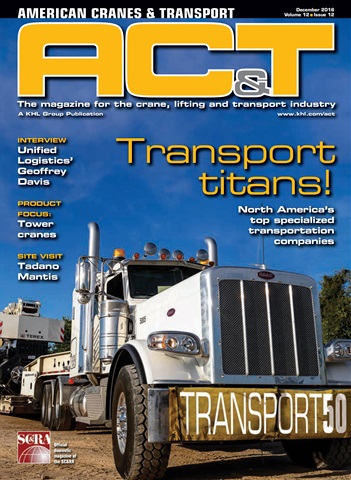 American Cranes & Transport issue December 2016
