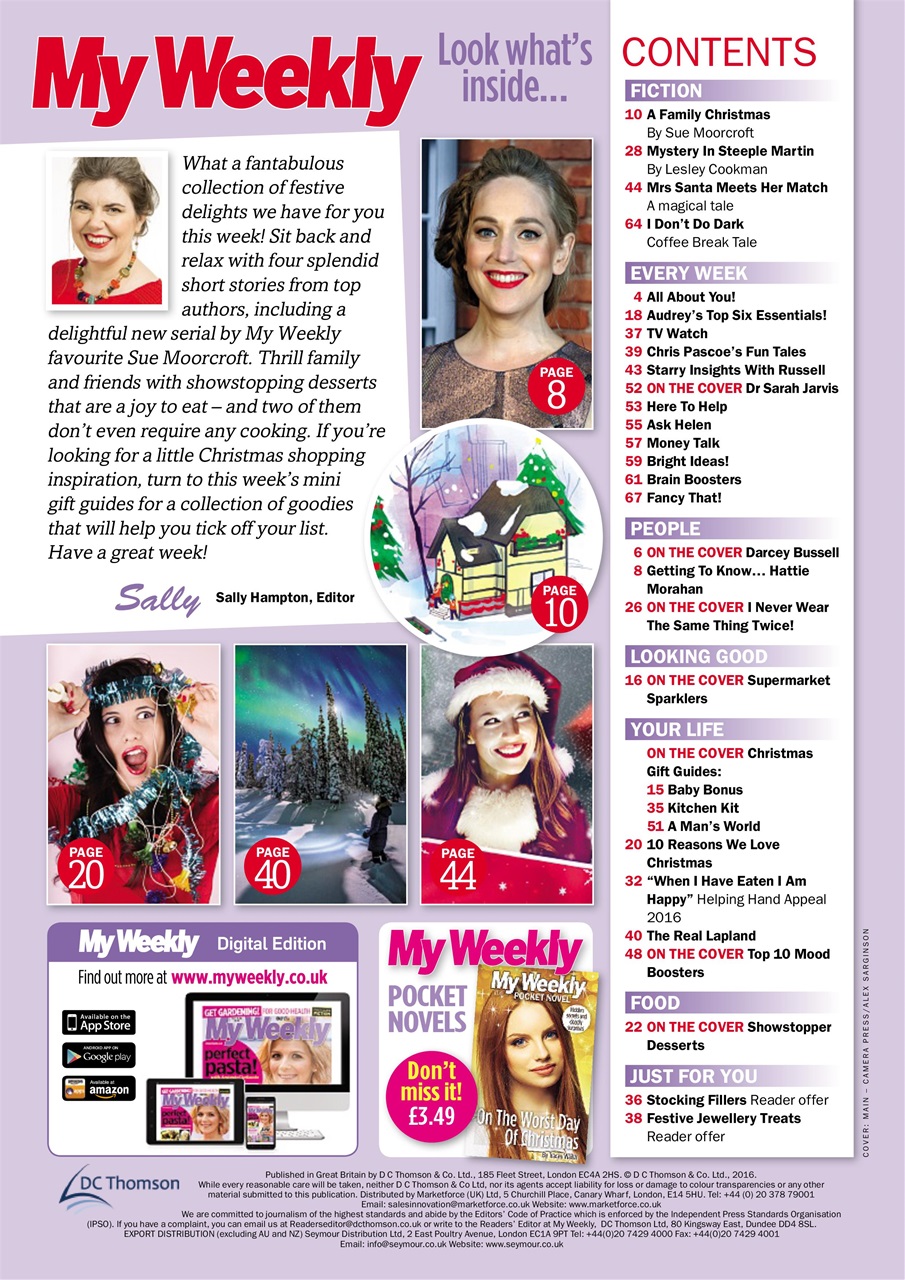 My Weekly Preview Pages