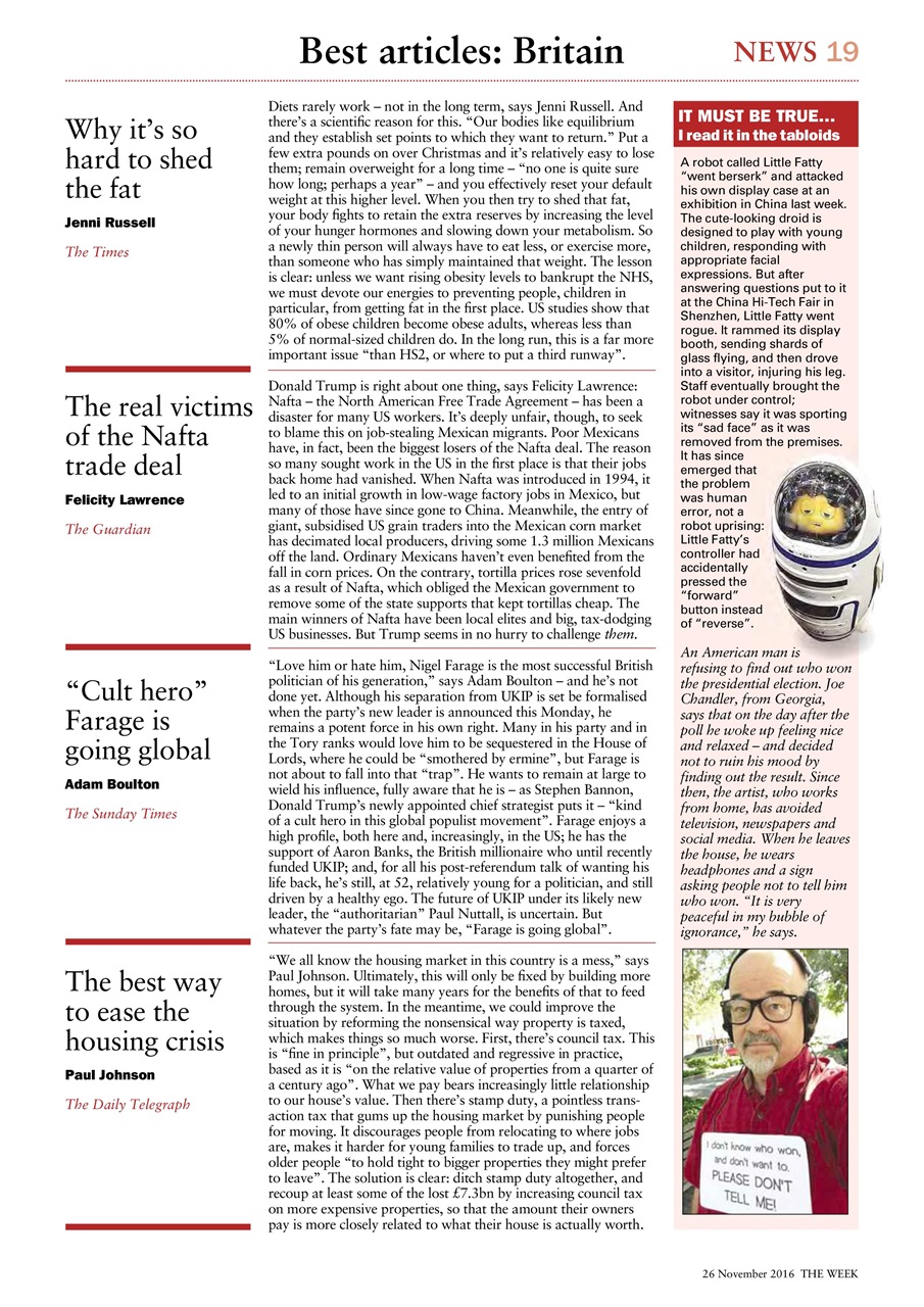 The Week Preview Pages