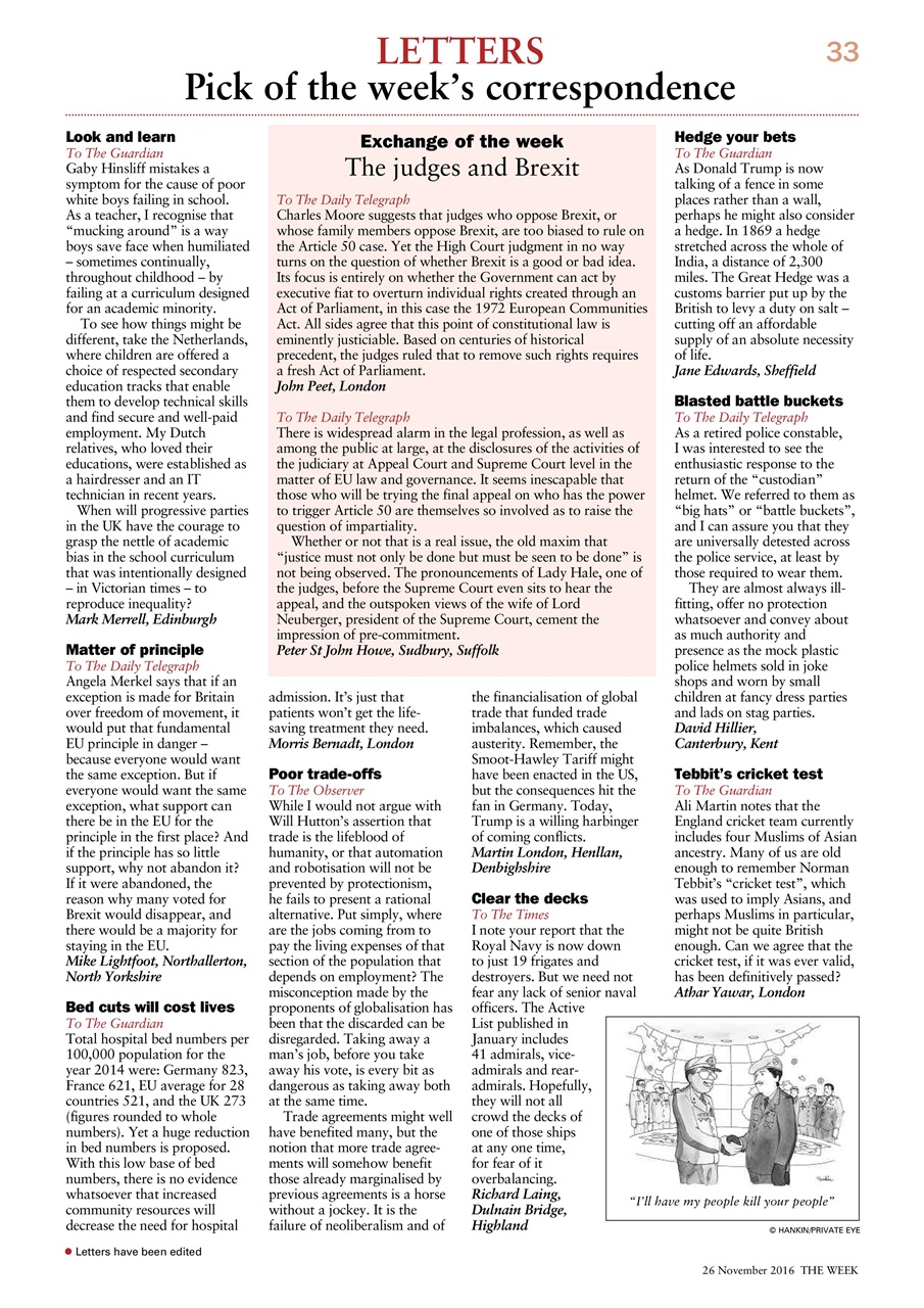 The Week Preview Pages