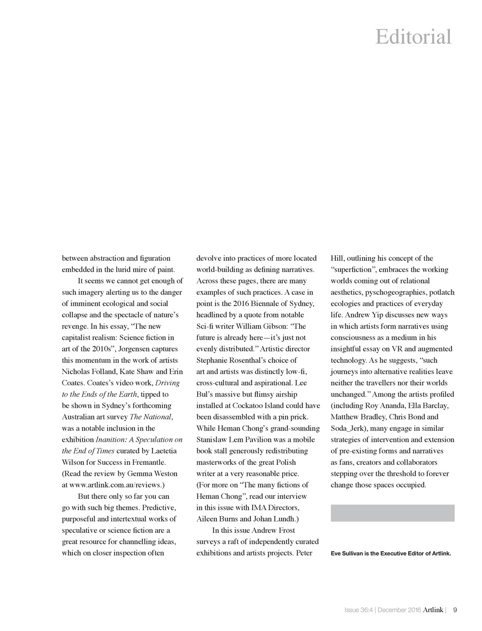 Artlink Magazine Preview Pages