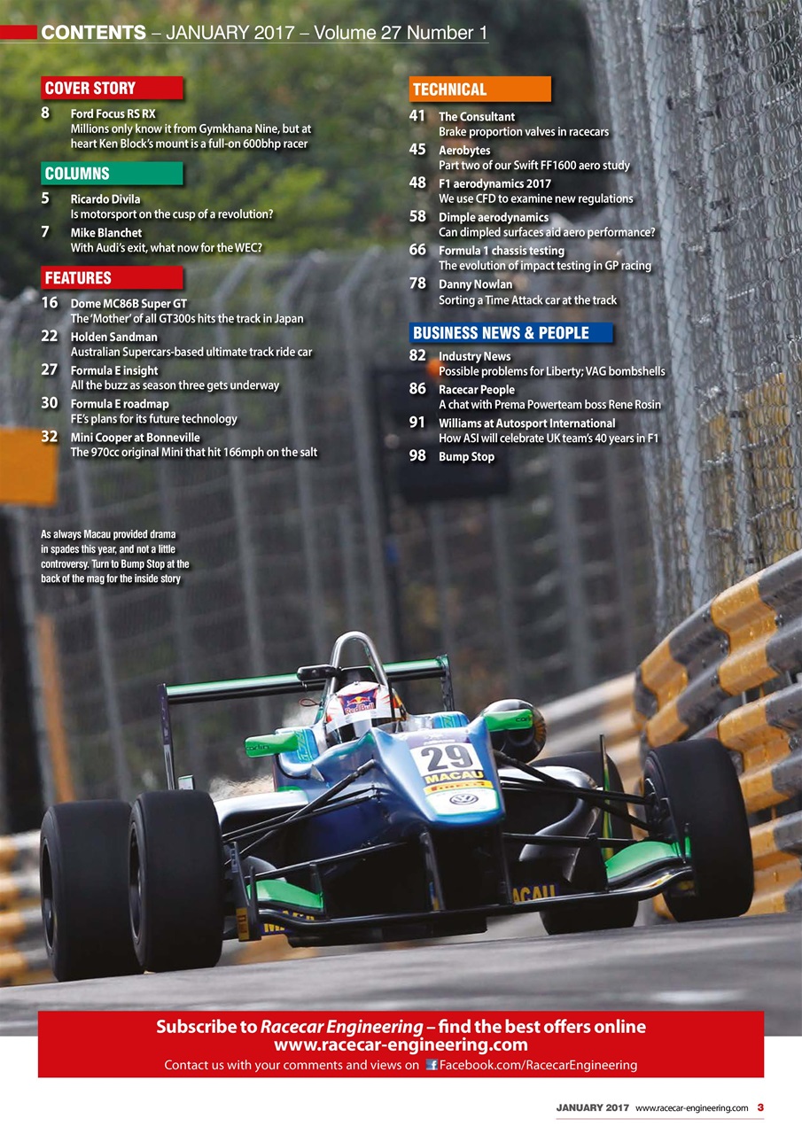 Racecar Engineering Preview Pages