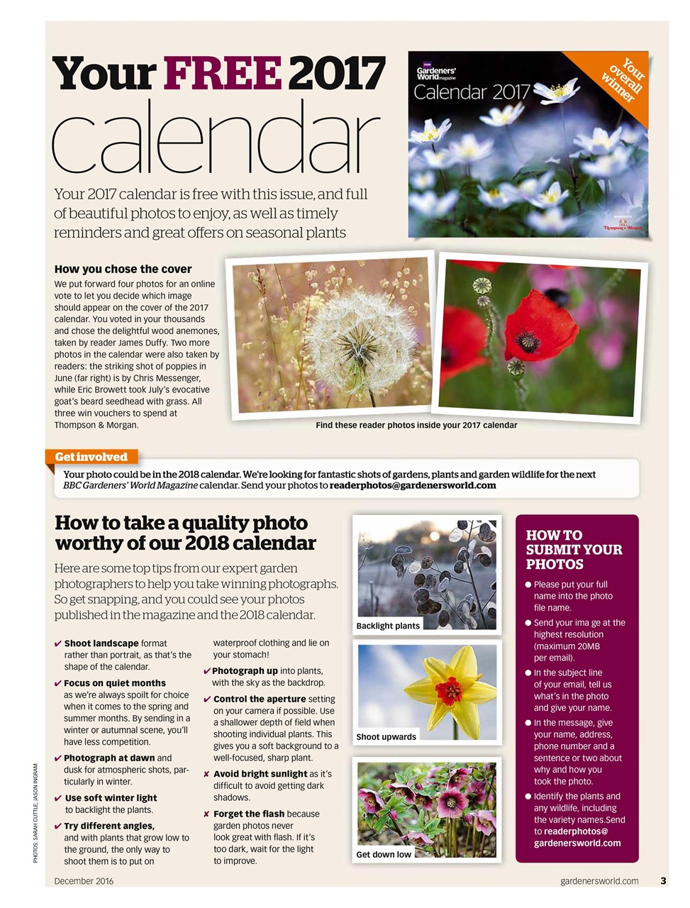 BBC Gardeners’ World Magazine Preview Pages