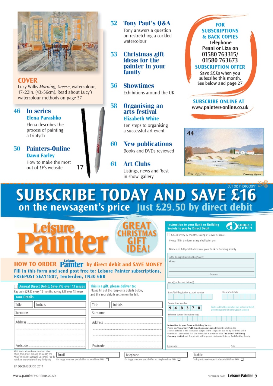 Leisure Painter & The Artist Preview Pages