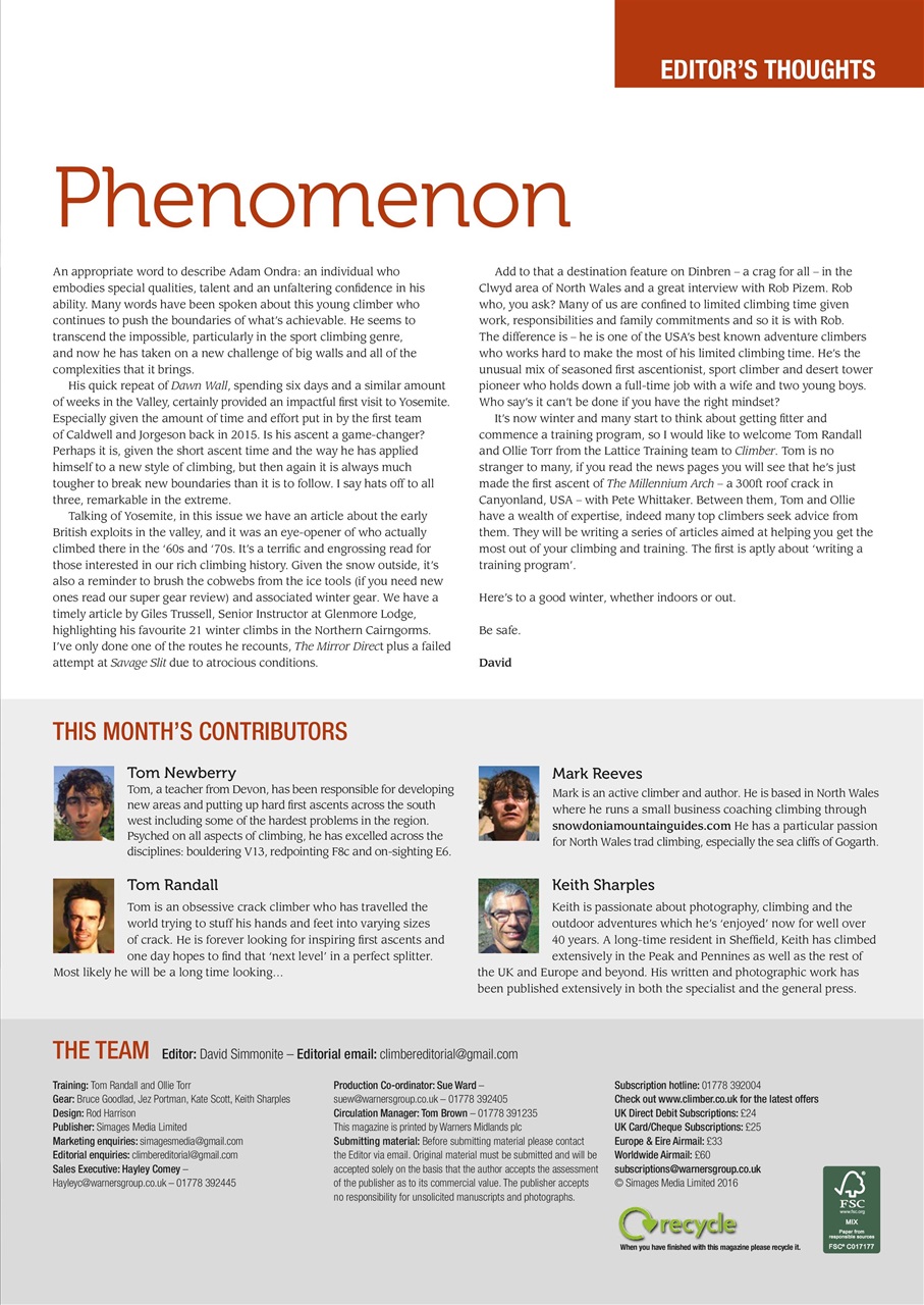 Climber Preview Pages