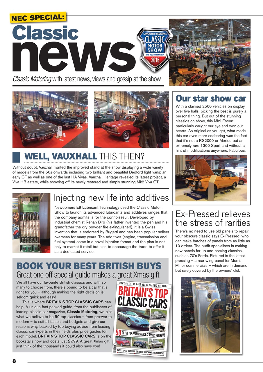 Classic Motoring Preview Pages