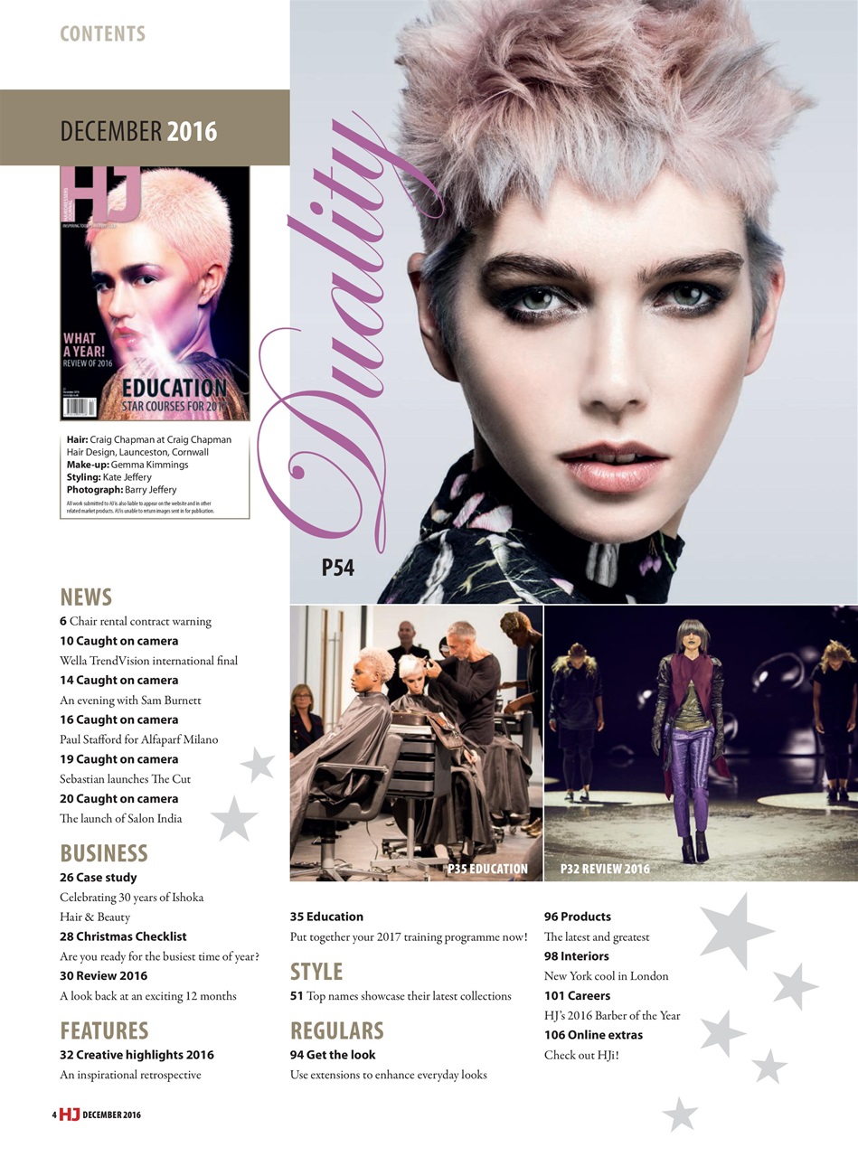 Hairdressers Journal Preview Pages