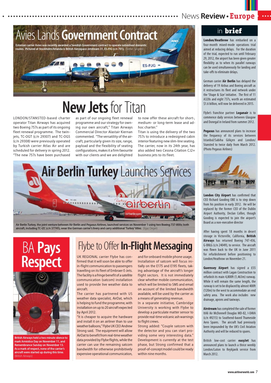 Airliner World Preview Pages