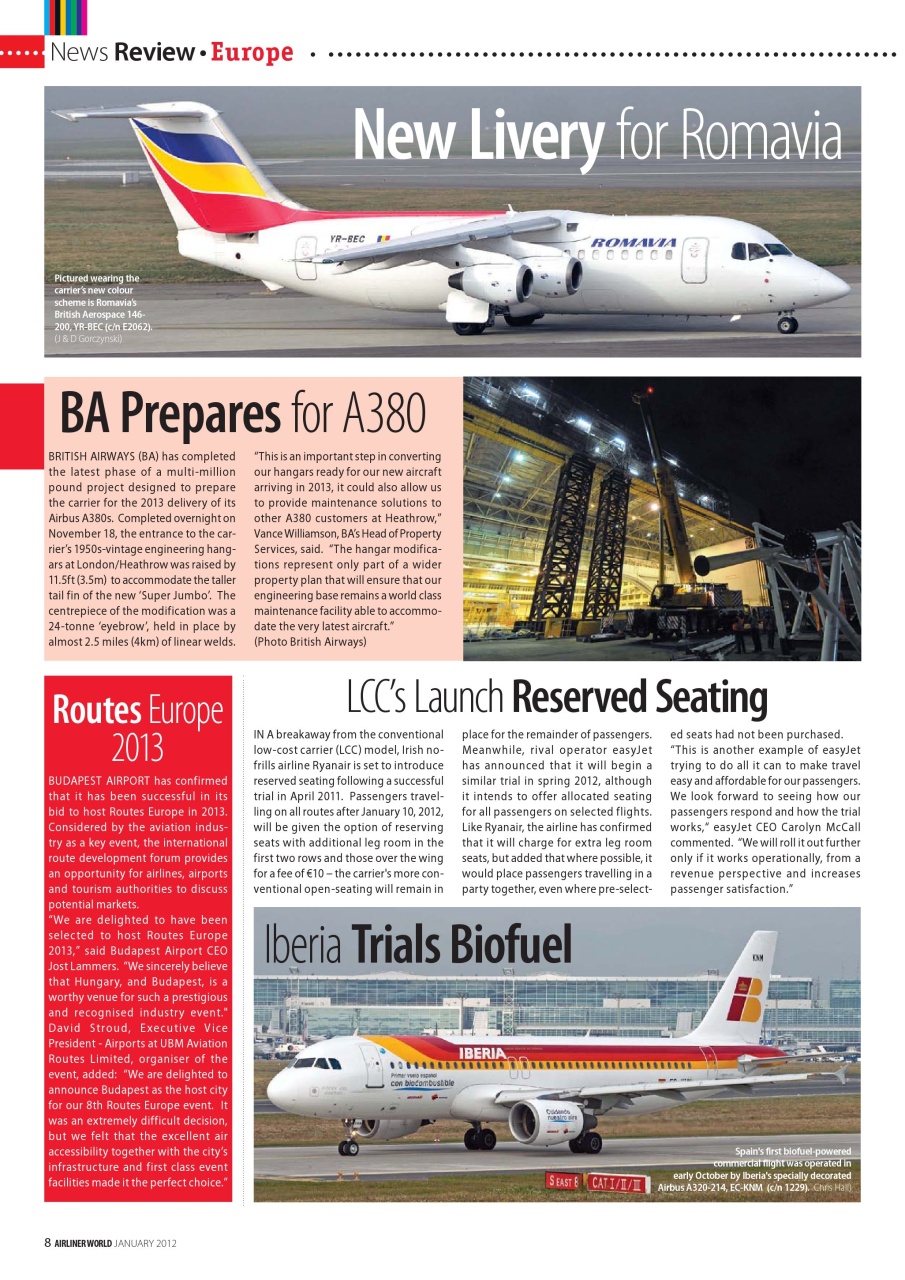 Airliner World Preview Pages