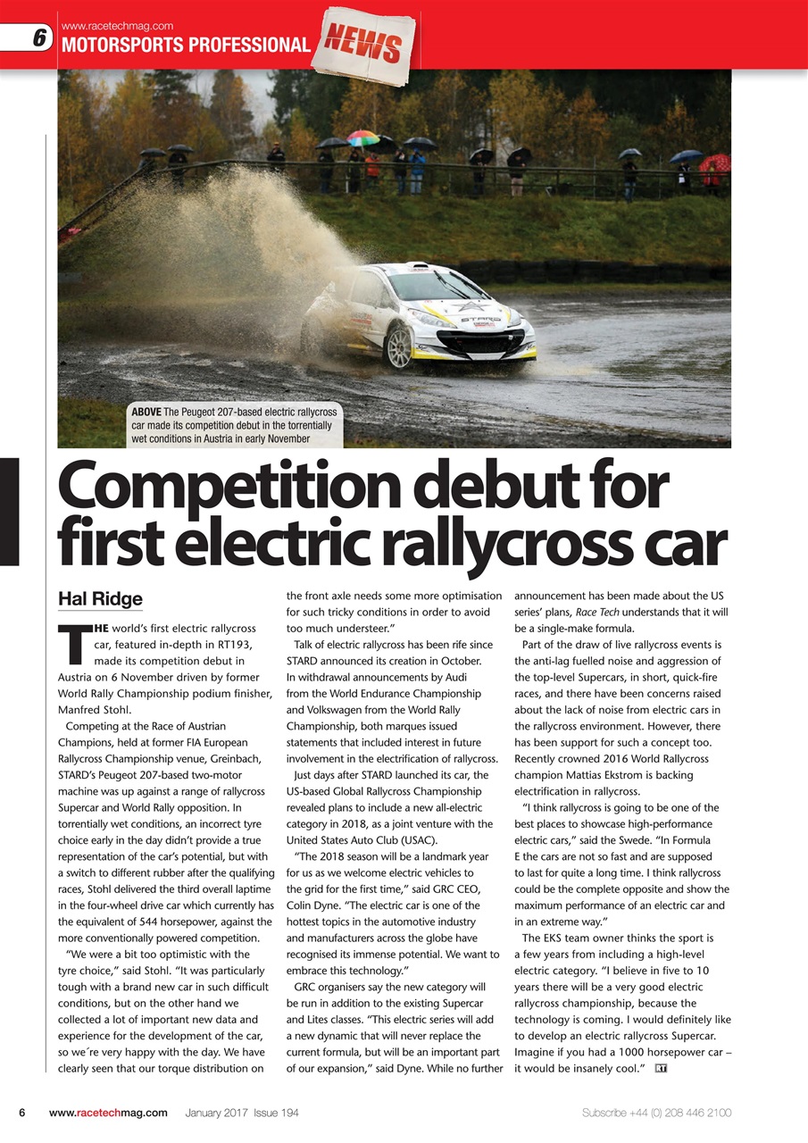 Race Tech Preview Pages