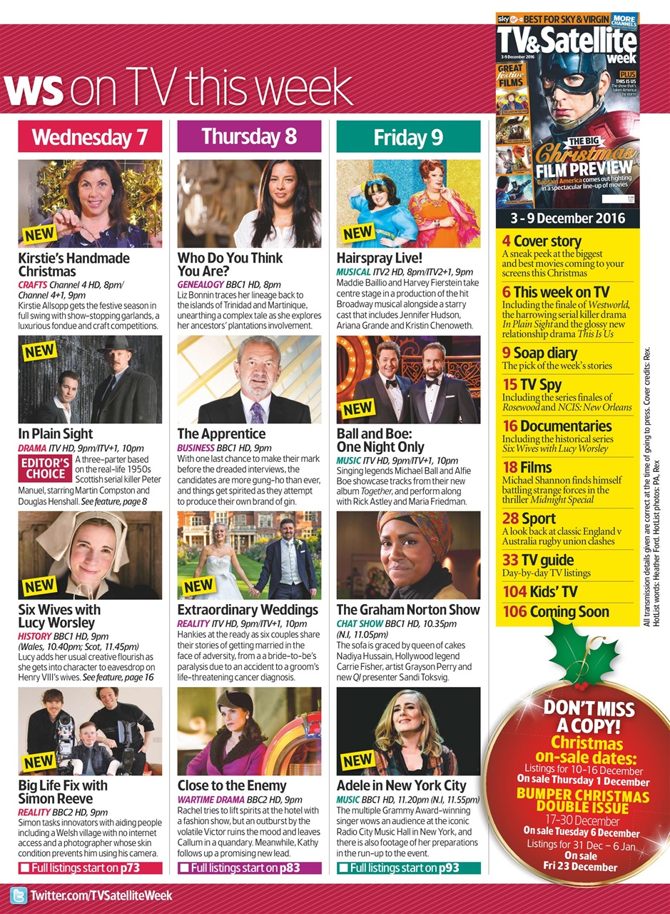 TV & Satellite Week Preview Pages
