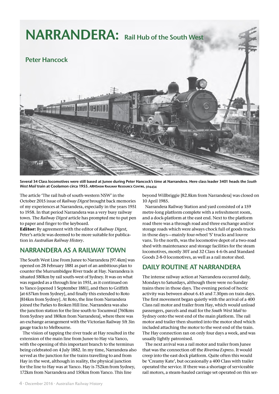 Australian Railway History Preview Pages