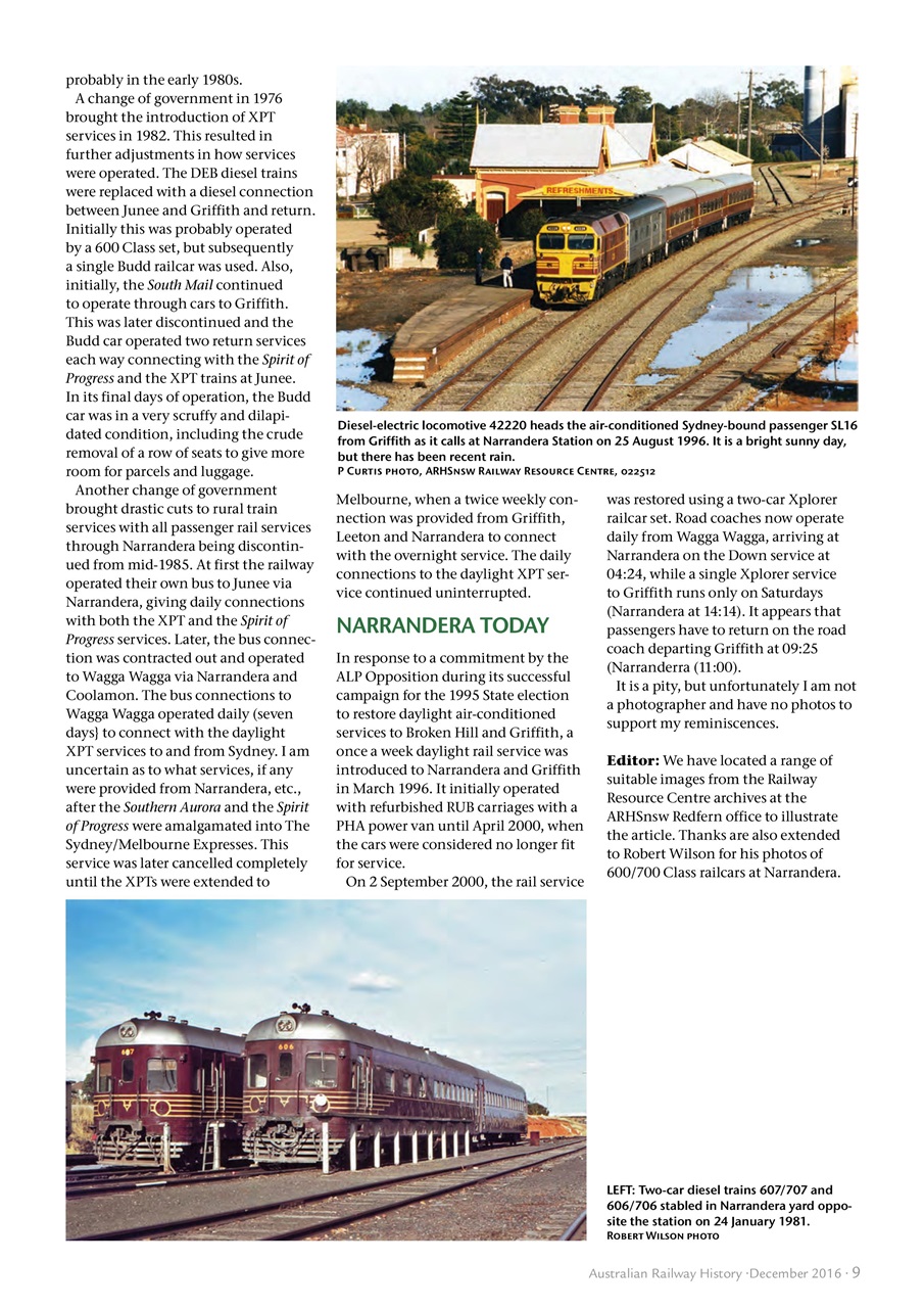 Australian Railway History Preview Pages