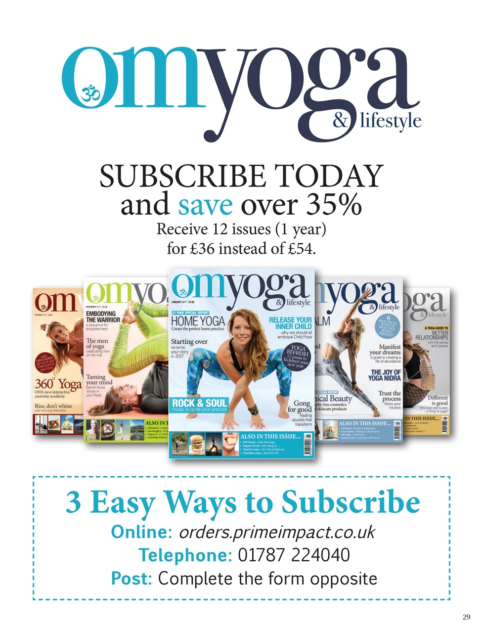 OM Yoga Magazine Preview Pages
