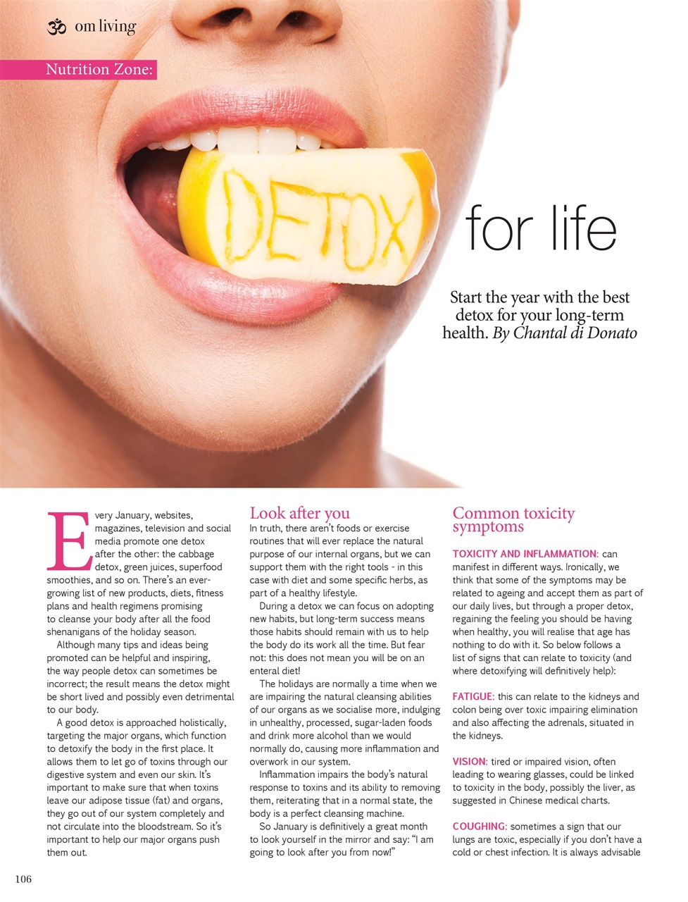 OM Yoga Magazine Preview Pages